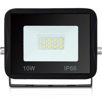 SWANEW LED Fluter Baustrahler 10W Strahler Warmweiß Außenstrahler Arbeitsleuchte IP66 Wasserdicht Flutlicht Scheinwerfer von SWANEW