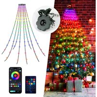 SWANEW LED Lichterkette Baum Deko Smart mit Fernbedienung App Steuerung 2m 160 LEDs Weihnachtsbaum Baummantel Bunt SWANEW LED Lichterkette Baum Deko Smart mit Fernbedienung App Steuerung 2m 160 LEDs Weihnachtsbaum Baummantel Bunt von SWANEW