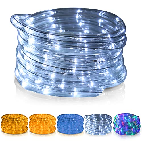 SWANEW LED Lichterschlauch, 20M 480 LEDs lichtschlauch Lichterkette außen, IP20 Wasserfest Led Schlauch außen, Garten-Party-Festbeleuchtung (kaltweiß von SWANEW