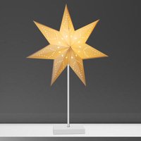 SWANEW LED Weihnachtsstern Papierstern mit Standfuß 7-zackig Adventsstern Leuchtstern Standleuchte Warmweiß 65cm SWANEW LED Weihnachtsstern Papierstern mit Standfuß 7-zackig Adventsstern Leuchtstern Standleuchte Warmweiß 65cm von SWANEW