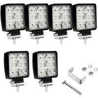 SWANEW Rechteck LED Arbeitsscheinwerfer IP67 Wasserdicht 12V 24V LED Scheinwerfer für LKW,Offroad, SUV, ATV,traktor Rückfahrscheinwerfer 48W 6 Stück SWANEW Rechteck LED Arbeitsscheinwerfer IP67 Wasserdicht 12V 24V LED Scheinwerfer für LKW,Offroad, SUV, ATV,traktor Rückfahrscheinwerfer 48W 6 Stück von SWANEW