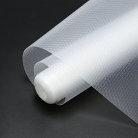 SWANEW Schubladenmatte Einlegeböden Regale Antirutschmatte zuschneidbar 500 x 60cm,2pcs,Transparentes Weiß von SWANEW