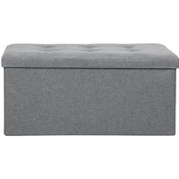 SWANEW Sitzhocker sitzbank faltbar mit Stauraum, Aufbewahrungsbox, Deckel abnehmbar 76x38x38cm Grau SWANEW Sitzhocker sitzbank faltbar mit Stauraum, Aufbewahrungsbox, Deckel abnehmbar 76x38x38cm Grau von SWANEW