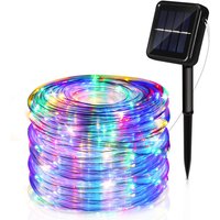 Swanew - Solar Lichterkette Lichtschlauch led Lichterkette 8 Lichtmodi Party Garten Innen Außen Deko Weihnachtsbeleuchtung 22 m von SWANEW