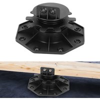 SWANEW Stelzenlager für Terrassendielen Außen aus WPC Holz Höhenverstellbares Kunststoff Unterkonstruktion Terrasse Gartenhaus Komplettset 30-60 MM von SWANEW