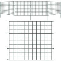 Swanew - Teichzaun Steckzaun Wildzaun Gartenzaun Tiergehege Zauntor Unterbogen 5x von SWANEW