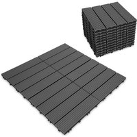 SWANEW Terrassen-Fliese WPC Kunststoff,30x30cm,22Stück,Garten Klickfliese, Bodenbelag mit Drainage,korrosionsbeständig und einfach zu installieren SWANEW Terrassen-Fliese WPC Kunststoff,30x30cm,22Stück,Garten Klickfliese, Bodenbelag mit Drainage,korrosionsbeständig und einfach zu installieren von SWANEW