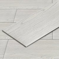 SWANEW Vinyl Laminat 2.51m² Selbstklebend Hellgrau 18 Nachbildung Dielen Design Bodenbelag gefühlsecht von SWANEW