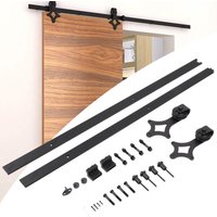 Swanew - Schiebetürsystem Schiebetürbeschlag Set Schiebetür Schiebetürrolle—Diamond—200cm von SWANEW