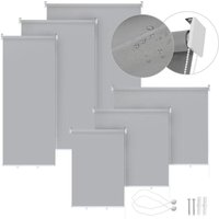 Senkrechtmarkise Balkonmarkise Vertikalmarkise Windschutz Seitenrollo Sichtschutz Sonnenschutz UV-Beständig Grau 100x240cm Senkrechtmarkise Balkonmarkise Vertikalmarkise Windschutz Seitenrollo Sichtschutz Sonnenschutz UV-Beständig Grau 100x240cm von SWANEW