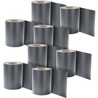 Sichtschutzfolie pvc SichtschutzStreifen Doppelstabmatten Zaun Folie Zaunblende 8 Rollen á 70m x 19cm Anthrazit - Swanew von SWANEW