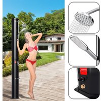 Solardusche 40L mit Schutzabdeckung、mit Handbrause Dusche Pooldusche Solar Gartendusche Deluxe Festival Outdoor - Swanew von SWANEW