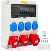 Stromverteiler Baustromverteiler Verteiler Wandverteiler cee Kraftstrom Steckdose IP44 für Baustelle 1X32A 2X16A 4x230V mit ls+fi - Swanew Stromverteiler Baustromverteiler Verteiler Wandverteiler cee Kraftstrom Steckdose IP44 für Baustelle 1X32A 2X16A 4x230V mit ls+fi - Swanew von SWANEW