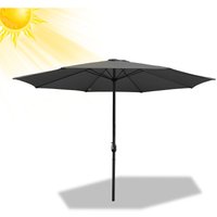 2.7m Sonnenschirm UV40+ Neigbar Sonnenschutz Gartenschirm Strandschirm,Grau - Grau - Swanew von SWANEW