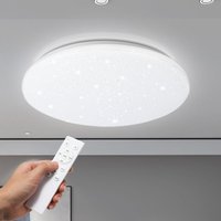 24W led Deckenleuchte mit Sternenhimmel-Effekt und Dimmbarkeit für Küchenpaneele mit Fernbedienung - Kaltweiß und Warmweiß - Swanew von SWANEW