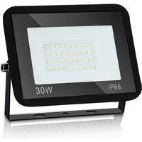 30W 2550LM led Strahler Aussen, Außenstrahler led Fluter IP66 Wasserdichter 6000K Tageslichtweiß, Superhell Flutlicht Scheinwerfer Flutlicht für von SWANEW