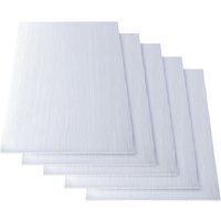 5x Doppelstegplatten 8mm Zuschneidbar 121x60,5cm Polycarbonat 3,66m² UV-beständig Klar Hohlkammerplatten Gewächshaus Platten Stegplatten - Swanew von SWANEW
