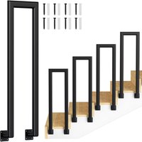 Swanew - 75cm Treppengeländer U-Form Eisen Elliptische Röhre Handlauf Geländer, Eisengeländer Innen und Außen für Treppen Brüstung Garten Balkon Swanew - 75cm Treppengeländer U-Form Eisen Elliptische Röhre Handlauf Geländer, Eisengeländer Innen und Außen für Treppen Brüstung Garten Balkon von SWANEW