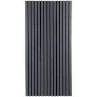 Swanew - Akustikpaneel mdf Wandverkleidung Natur Akustik Wandpaneel Moderne Wandpaneele aus Holzfunier und Filz 120x60x2.1cm Grau von SWANEW