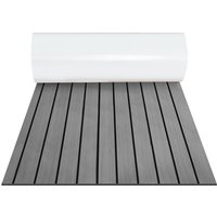 Bodenbelag Matte Deck Teppich Antirutschmatte Teak eva Schaum Grau 240x60cm - Swanew von SWANEW