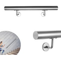 Edelstahl Handlauf, Geländer Wandhandlauf Rostfrei Treppengeländer Für Innen & Außen 80cm - Swanew von SWANEW