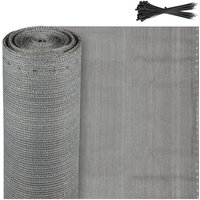 Garten-Sichtschutz Zaunblende HDPE-Zaunblende Sichtschutz 1.8x10m grau - Swanew von SWANEW