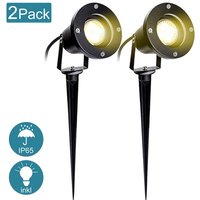 Gartenleuchte Led Gartenstrahler Warmweiss 2er Pack led Gartenbeleuchtung IP65 4W GU10 Mit Erdspiess Stecker Aussen Wiese fürAussen,Garten,Wiese Gartenleuchte Led Gartenstrahler Warmweiss 2er Pack led Gartenbeleuchtung IP65 4W GU10 Mit Erdspiess Stecker Aussen Wiese fürAussen,Garten,Wiese von SWANEW