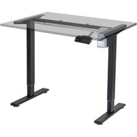 Swanew - Höhenverstellbarer Schreibtisch Arbeit & Bürotischgestell bis belastbar 80kg,schwarz von SWANEW