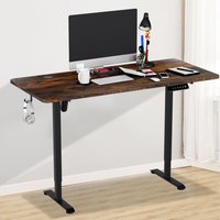 Swanew - Höhenverstellbarer Schreibtisch Elektrisch 140x60cm Sitz- & Stehtisch mit 4 Memorytastaturen und Anti-Kollisionssystem, höhenverstellbarer von SWANEW