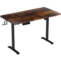 Swanew - Höhenverstellbarer Schreibtisch mit Desktop 120x60cm Ergonomischer Tischplatte mit Memory-Steuerung vintage von SWANEW