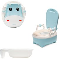 Swanew - Kinder Töpfchen Kindertoilette Babytopf wc, Kinder Toilettensitz Toilettentrainer mit Griffe und Anti-Rutsch, für Kinder ab 1 jahr blau von SWANEW