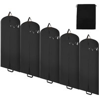Kleidersack 5er 128x60cm Schutzhülle Kleiderhülle mit einem Griff schwarz Schuhsack - Swanew von SWANEW