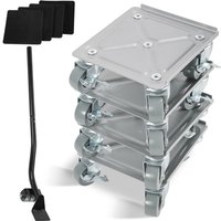 Swanew - Möbelroller 4 stück Transportroller Möbelroller Schwerlastrollen Rollbrett Umzugsset 500 kg mit Lenkungsrollen für alle Böden Transporthilfe Swanew - Möbelroller 4 stück Transportroller Möbelroller Schwerlastrollen Rollbrett Umzugsset 500 kg mit Lenkungsrollen für alle Böden Transporthilfe von SWANEW