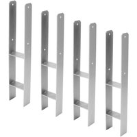 Swanew Pfostenanker H-Anker H-Pfostenanker Pfostenträger Pfostenhalter 91mm 4 Stück Swanew Pfostenanker H-Anker H-Pfostenanker Pfostenträger Pfostenhalter 91mm 4 Stück von HENGDA