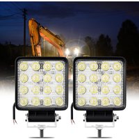 Swanew - Rechteck led Arbeitsscheinwerfer IP67 Wasserdicht 12V 24V led Scheinwerfer für LKW,Offroad, suv, ATV,traktor Rückfahrscheinwerfer 48W 2 Stück Swanew - Rechteck led Arbeitsscheinwerfer IP67 Wasserdicht 12V 24V led Scheinwerfer für LKW,Offroad, suv, ATV,traktor Rückfahrscheinwerfer 48W 2 Stück von SWANEW