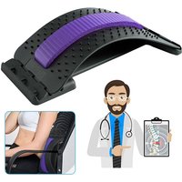 Rückenstrecker,Rückenmassage,3 Stufen Einstellbar Nackenstrecker Ortopedischer,zur Haltungskorrektur und Rückenschmerzen Linderung,Bett-und Office von SWANEW