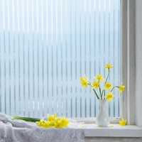 Sichtschutzfolie 3D Fensterfolie Selbstklebend Spiegelfolie Sonnenschutzfolie Streifen 90x300cm - Swanew von SWANEW