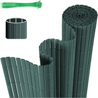 Swanew - Sichtschutzmatte pvc Sichtschutzzaun Grün Windschutz fur Garten Balkon und Terrasse 80x400cm von SWANEW