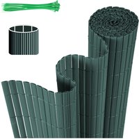 Sichtschutzmatte pvc Sichtschutzzaun Grün Windschutz fur Garten Balkon und Terrasse 90x300cm - Swanew von SWANEW