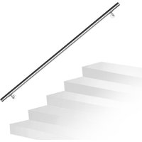 Treppengeländer 160 cm x ø 4,2 cm Handlauf Edelstahl Griff Wandhandlauf Wand Geländer Treppe Stange Brüstung Treppenhandlauf Rundhandlauf - Swanew von SWANEW