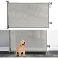 Swanew - Treppenschutzgitter Ausziehbar Türschutzgitter Absperrgitter Roll, ausziehen 0-180 cm für Kinder & Haustiere, Grau Swanew - Treppenschutzgitter Ausziehbar Türschutzgitter Absperrgitter Roll, ausziehen 0-180 cm für Kinder & Haustiere, Grau von SWANEW