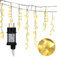 Swanew - led Eisregen Eiszapfen Deko Weihnachten Fenster Lichterkette Außen,Warmweiß - Warmweiß 400 led Swanew - led Eisregen Eiszapfen Deko Weihnachten Fenster Lichterkette Außen,Warmweiß - Warmweiß 400 led von SWANEW