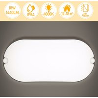 Swanew - led Feuchtraumleuchte 15W 6x Wasserdicht Deckenleuchten IP54 Wasserdicht Lampe Garage Keller von SWANEW