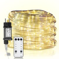 Swanew - led Lichterschlauch led Lichterkette 8 Modi IP65 Wasserdicht Lichtschlauch Außen Garten Party Weihnachten Deko Warmweiß 30M von SWANEW