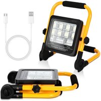 50W led Akku Fluter Beleuchtung Baustrahler IP65 Strahler Solar Aufladbar - Swanew von SWANEW