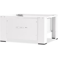 Swanew - Waschmaschinen Untergestell mit Schublade, Waschmaschinen Untergestell aus Stahl bis 150kg Weiß von SWANEW
