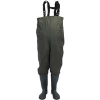 Swanew - Wathose 70 Denier Nylon Fisch Teich Anglerhose Wasserdicht Fischer Teichhose Gummi mit Stiefel Angler Watstiefel Rutschfest Wathosen pvc von SWANEW