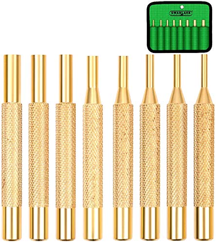 SWANLAKE 8-teiliges Messing-Splinttreiber-Set, 1/8 Zoll - 5/16 Zoll Messing Splinttreiber Satz in einem Beutel von SWANLAKE GARDEN TOOLS