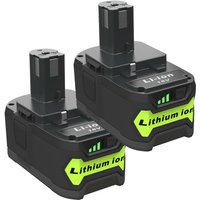 2 Stück Ersatzakku Akkus Für Ryobi P108 18V 6000mAh Lithium ONE+ Plus RB18L50 Batterie RB18L40 P104 von SWAREY