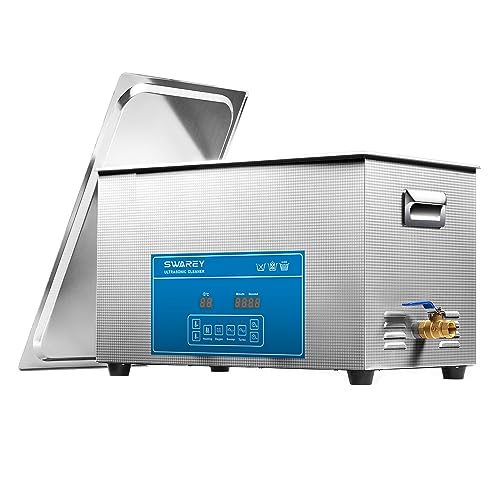 SWAREY Professioneller Ultraschallgeräte 30L Industrieller Ultraschallreinigungsgerät mit Heizung und Digitalem Timer 600W 40 KHz Ultraschallreiniger für Brillen Werkzeuge Teile Metallinstrumente von SWAREY